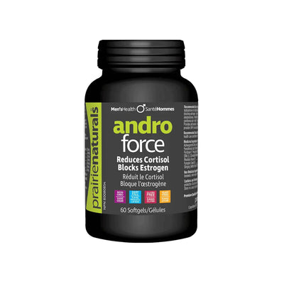 Prairie Andro Force Reduces Cortisol Blocks Estrogen 60 Softgels (Pack of 6)
