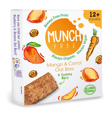 Munch Free Mango & Carrot Oat Bar Multipack 100g