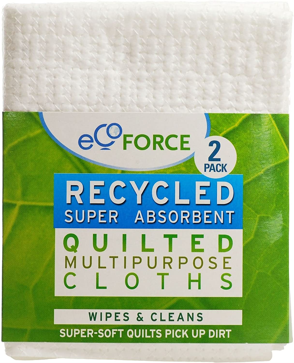 Ecoforce Recycled Multi Purpose Quilted Cloths (2 in a pack)