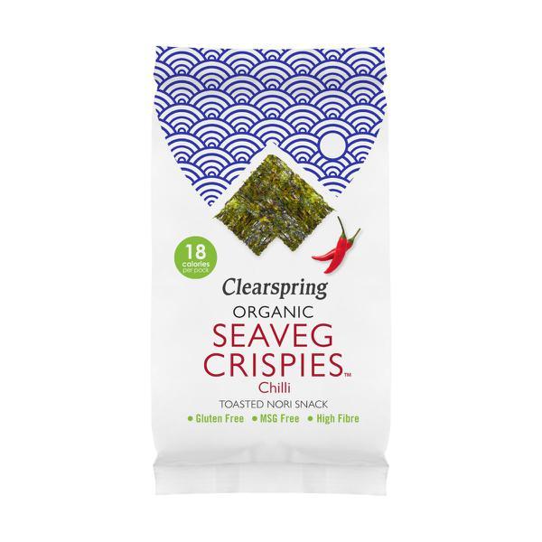 Clearspring Organic Seaveg Crispies Chilli 4g (Pack of 16)