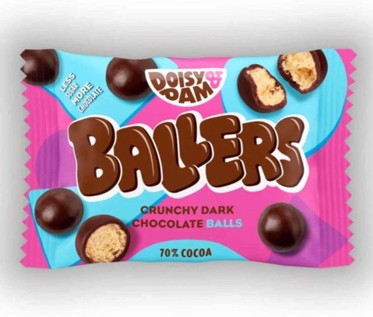 Doisy & Dam Dark Choc Coated Puffed Rice Balls 25g