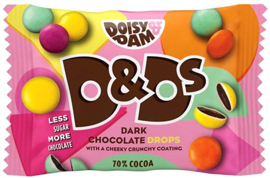 Doisy & Dam Naturally Coloured Dark Chocolate Drops 30g