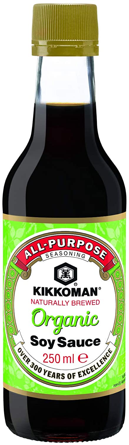 Kikkoman Organic Soy Sauce 250ml (Pack of 6)