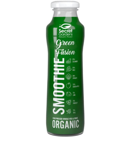 Secret gardens Organic Green Fusion Smoothie 330ml (Pack of 12)
