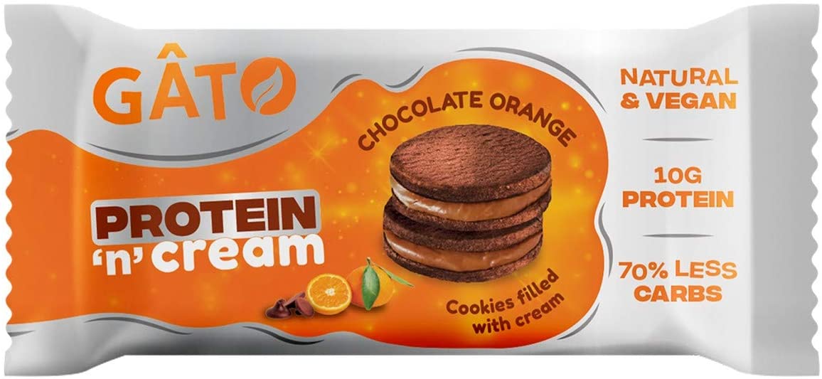 Gato Protein & Cream - Choc Orange 50g (Pack of 18)