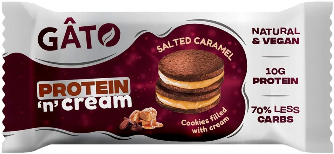 Gato Protein & Cream - Salted Caramel Choc 50g (Pack of 18)