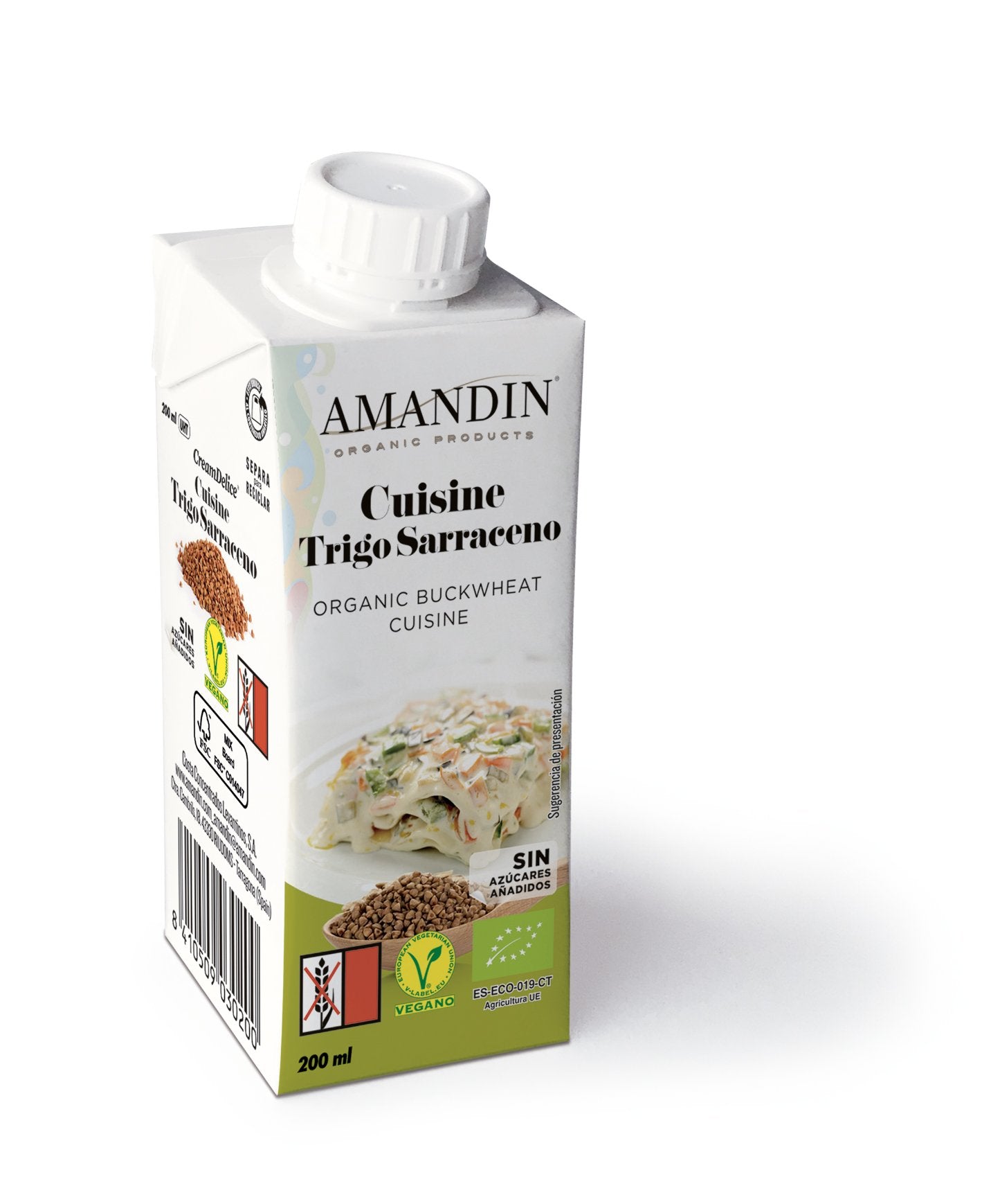 Amandin Organic Buckwheat Based Cuisine Cooking Sauce 200ml
