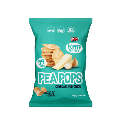 Pea Pops Pea Pops - Cheddar & Onion 80g (Pack of 12)