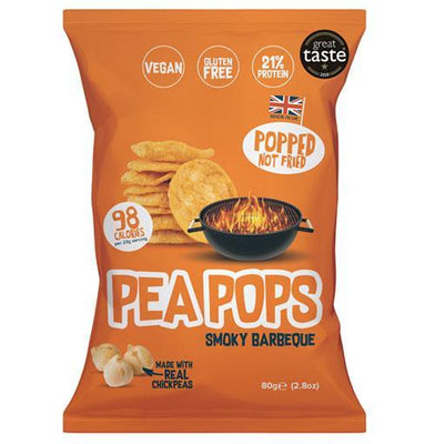 Pea Pops Pea Pops - Smoky BBQ 23g (Pack of 18)