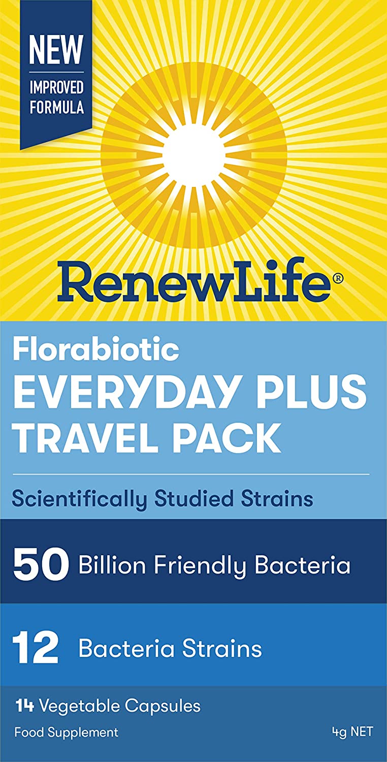 Renew Life Flora Everyday 50 Billion Capsules Travel Pack 14Caps