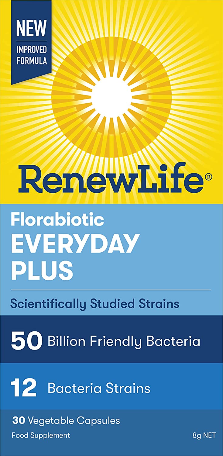 Renew Life Florabiotic Everyday Plus 50 Billion 30 Caps
