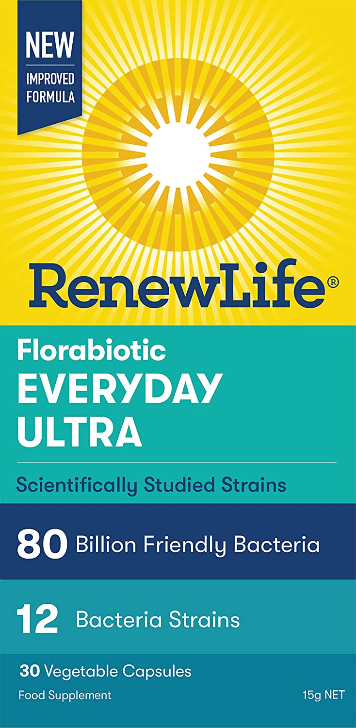 Renew Life Florabiotic Everyday Ultra 80 Billion 30 Caps