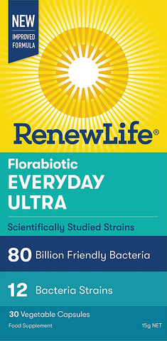 Renew Life  Florabiotic Everyday Ultra 80 Billion 30 Caps