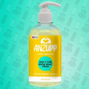 Anzupp Keep It Clean Know What I Mean Yellow Hand Sanitiser 500ml