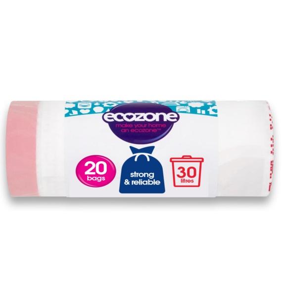 Ecozone Biodegradable Bin Liners 30Ltr 20s