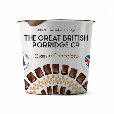 GB Porridge Classic Chocolate Instant Porridge Pot 60g (Pack of 8)