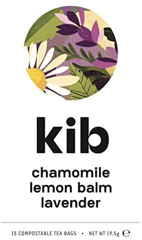 Kib Tea Chamomile Lemon Balm & Lavender Tea 15 Bags (Pack of 4)