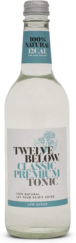 12 below Classic Premium Low Sugar Tonic Water (500ml x 12)