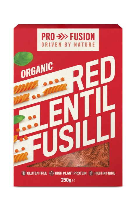 Profusion Gluten Free Organic Red Lentil Fusilli 250g