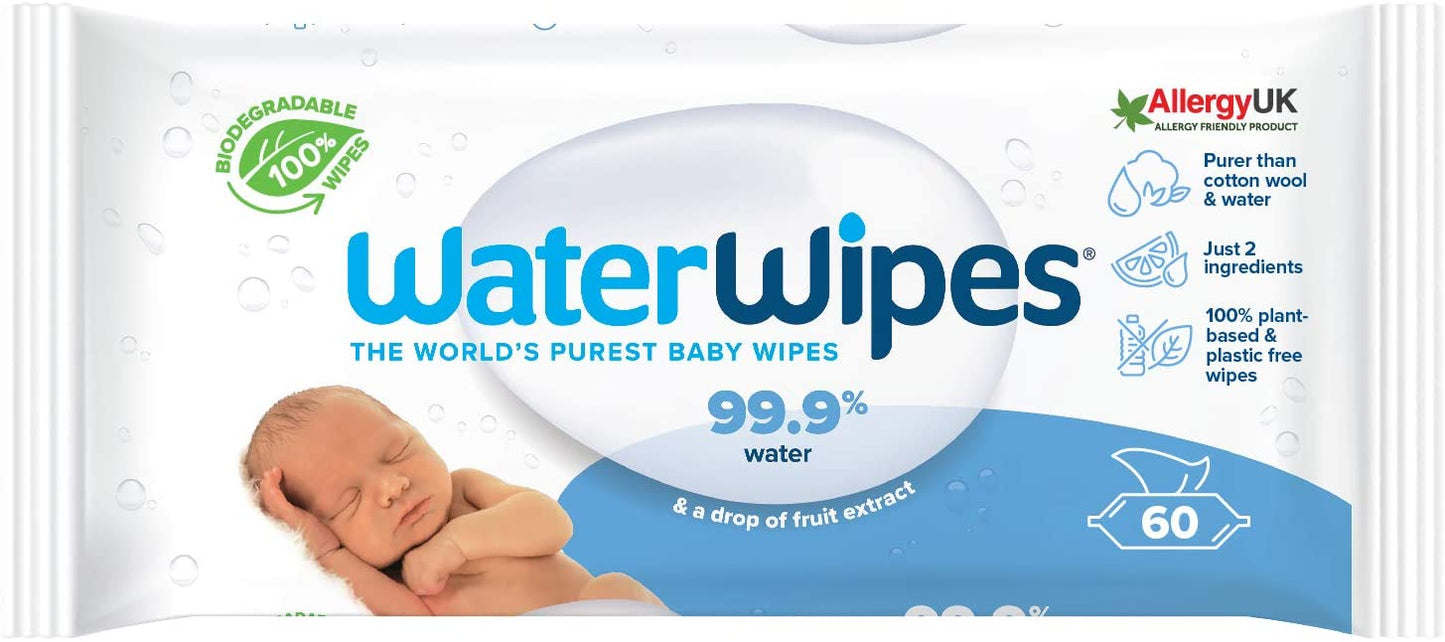 dermah20 wipes Sensitive Newborn Biodegradable Baby Wipes 60s