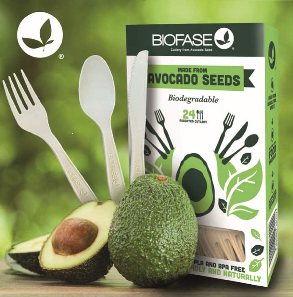 Kitchen Cutlery Pack Avocado Seed Cutlery Set 8 Knives Forks & Spoons