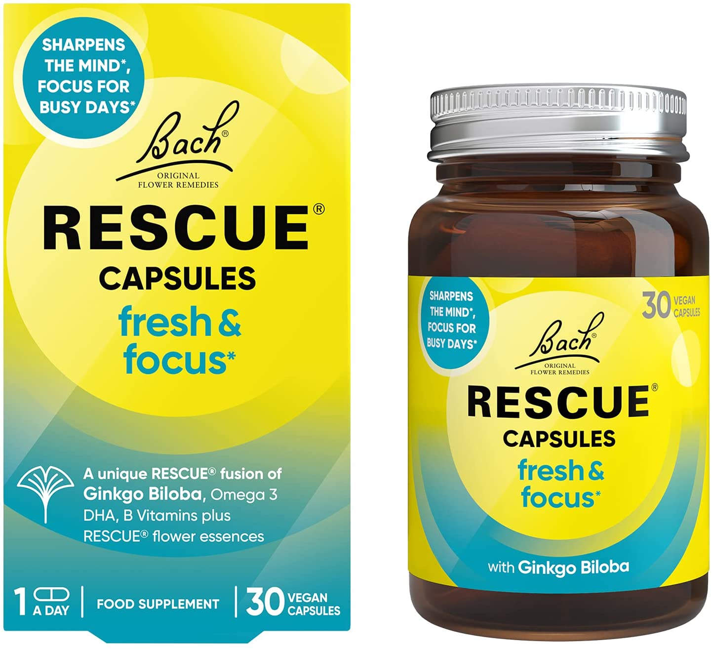 Bach Remedy  Rescue Balance & Positivity Capsules 30s