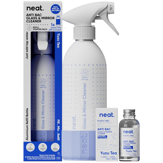 Neat Clean Starter Pack - Antibac Glass Cleaner Yuzu Tea 500ml