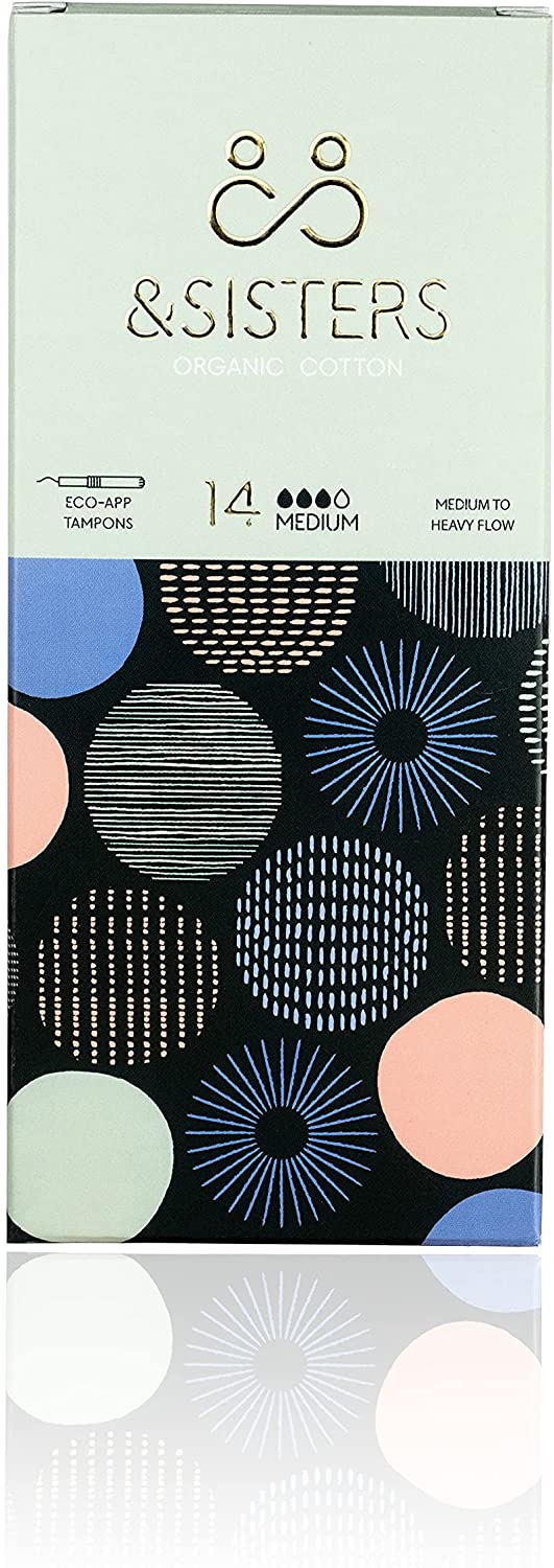 &Sisters Medium Eco-Applicator Tampons 14s