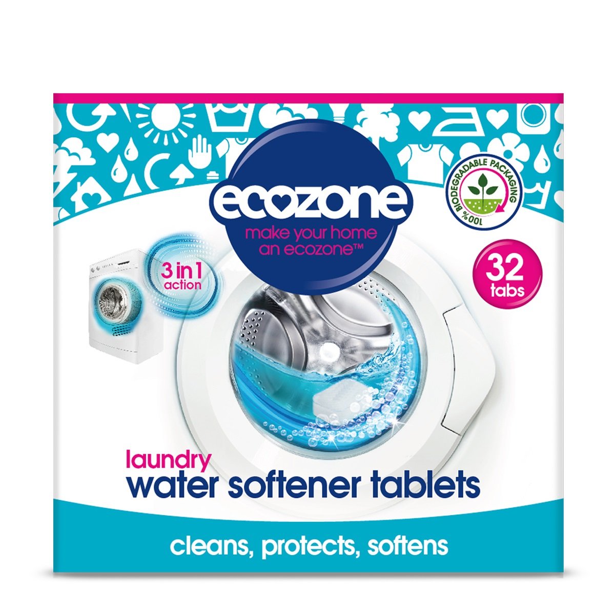 Ecozone Laundry Water Softener Tablets 32s
