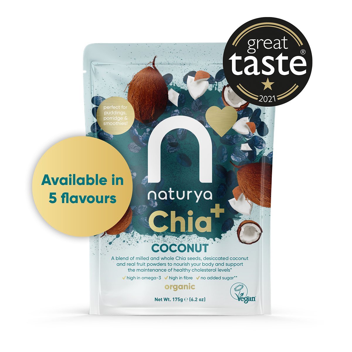 Naturya Organic Chia+ Coconut 175g