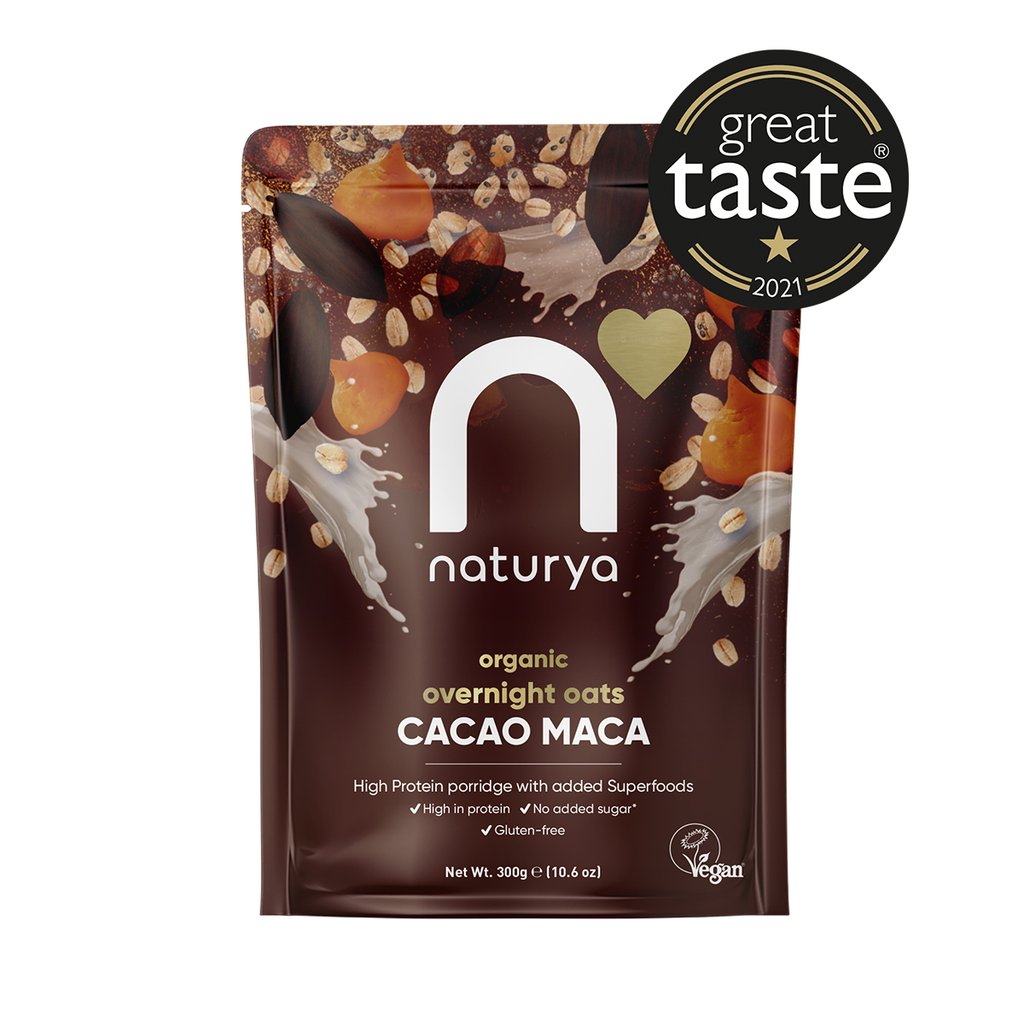 Naturya Organic Overnight Oats Cacao Maca 300g
