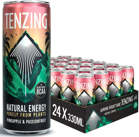 Tenzing Tropical Natural Energy Drink 330ml (Pack of 24)