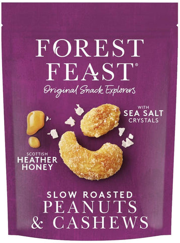Forest Feast  Scottish Heather Honey Roasted Cashew & Peanut  120g (Pack of 8)