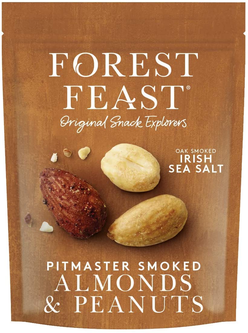 Forest Feast Pitmaster Smoked Almonds & Peanuts 120g (Pack of 8)