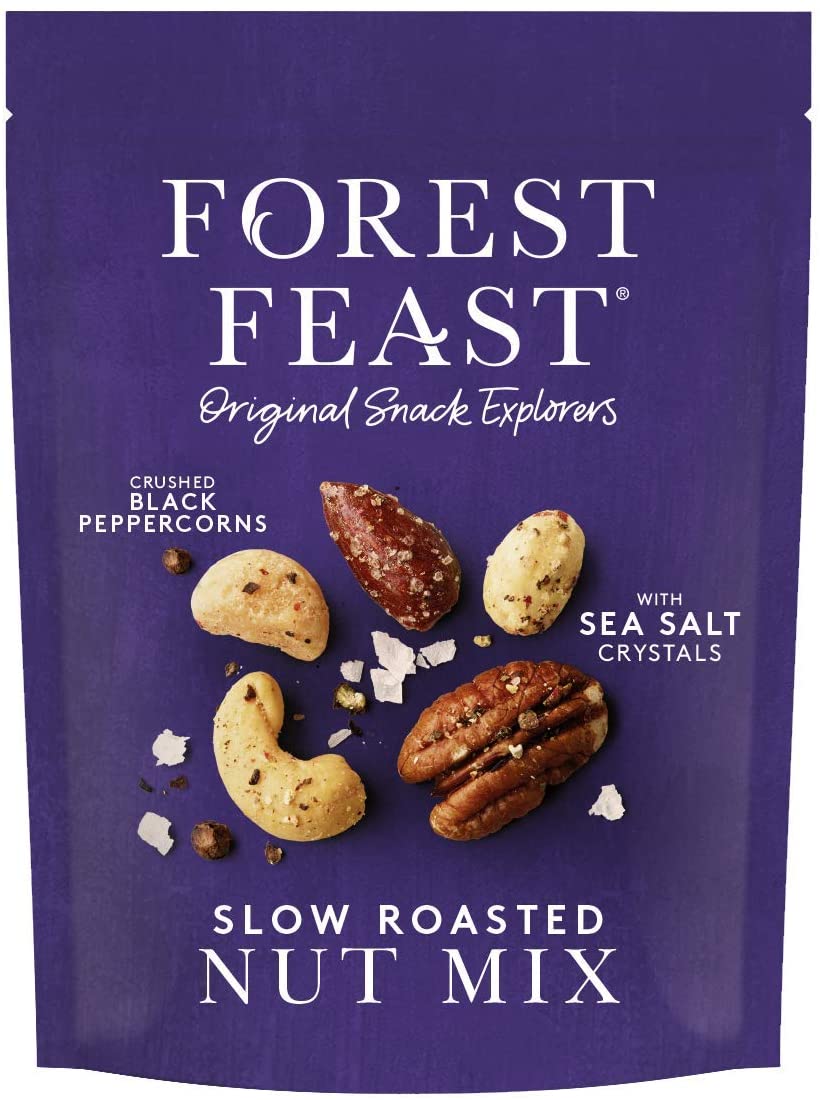 Forest Feast Sea Salt & Black Peppercorn Nut Mix 120g (Pack of 8)