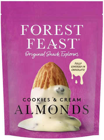 Forest Feast  Cookies & Cream Almonds 120g (Pack of 8)