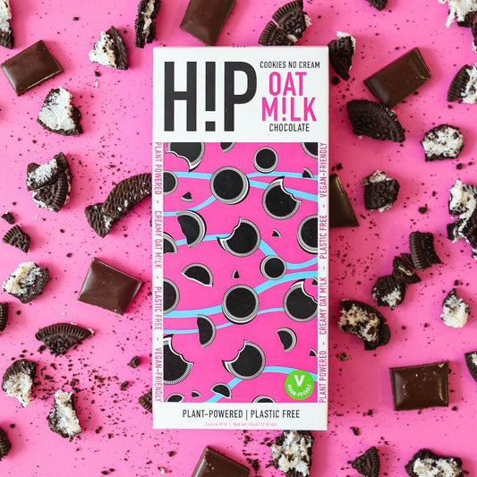 hip choc Cookies & Cream Oat Milk Chocolate  70g