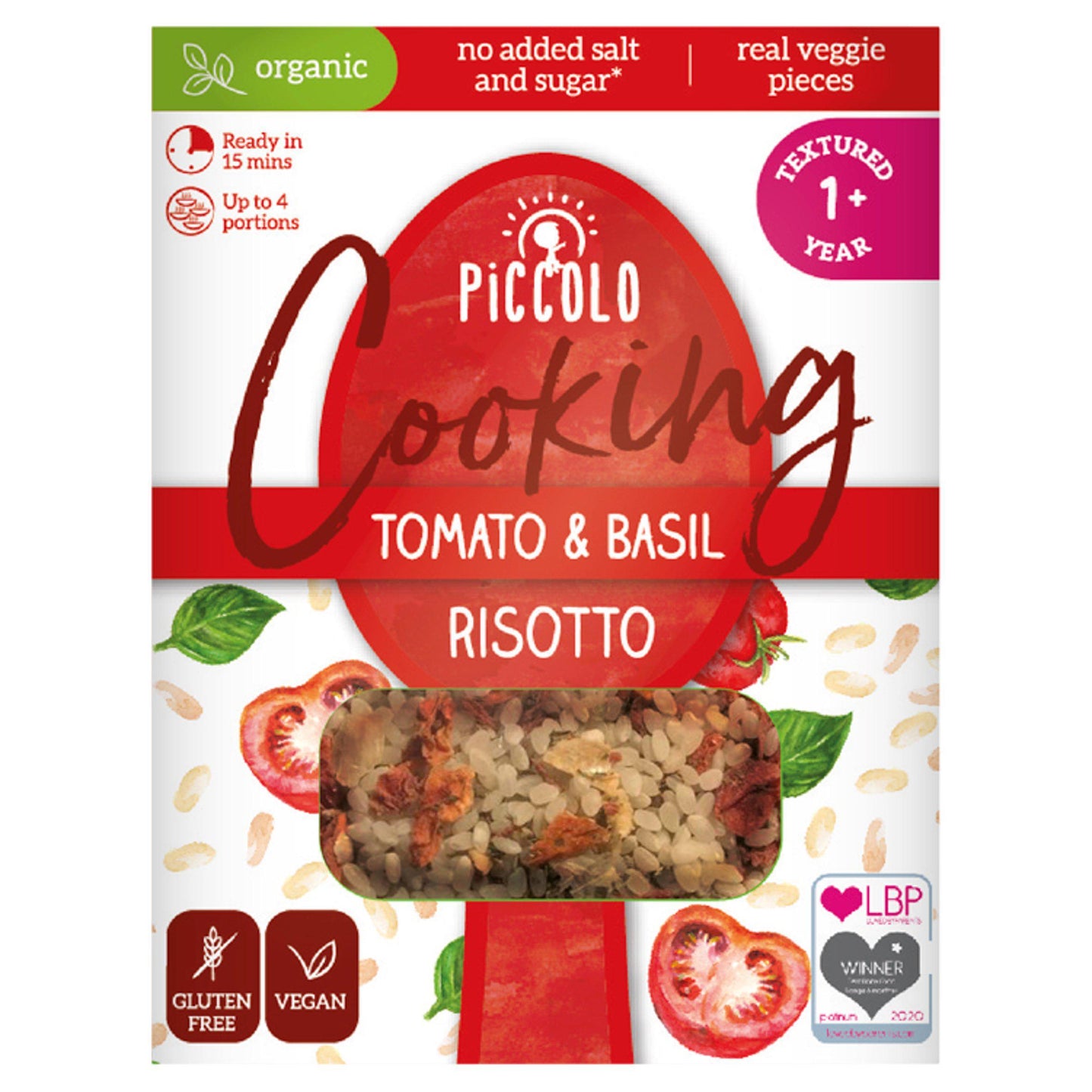 Piccolo Organic Tomato & Basil Risotto 150g