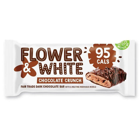 Flower & White  Plant Based Chocolate Meringue Bar 20g (Pack of 12)