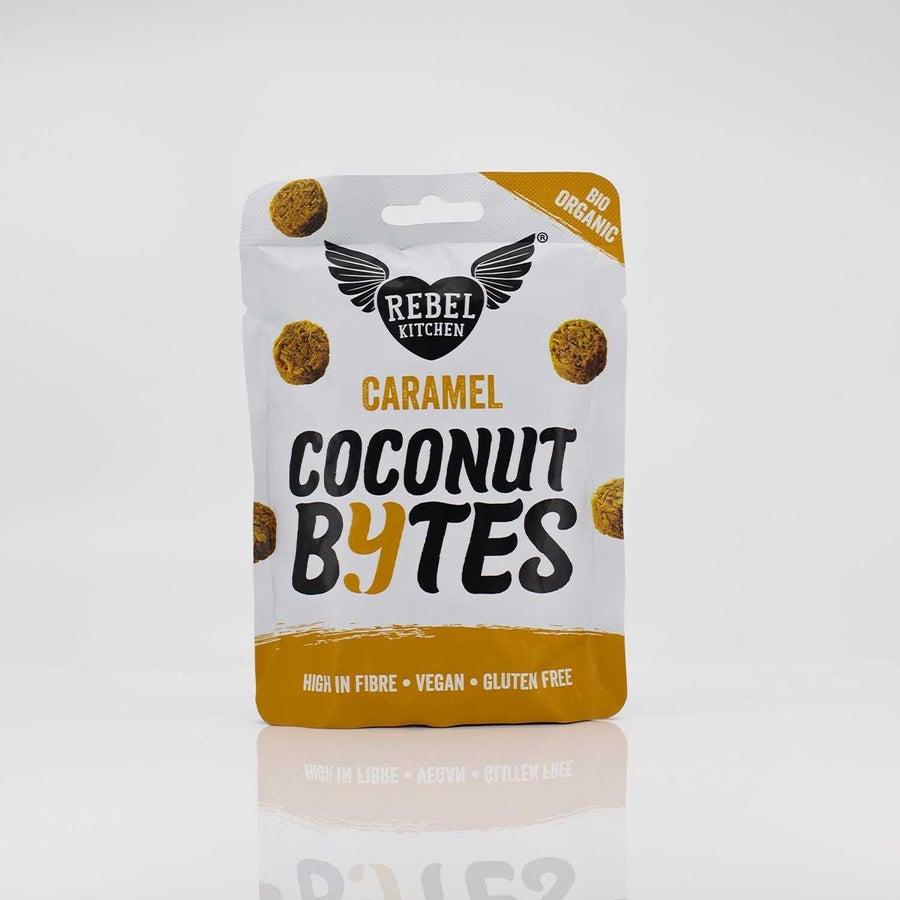 Rebel Kitchen Organic Caramel Rebel Bytes 26G (Pack of 10)
