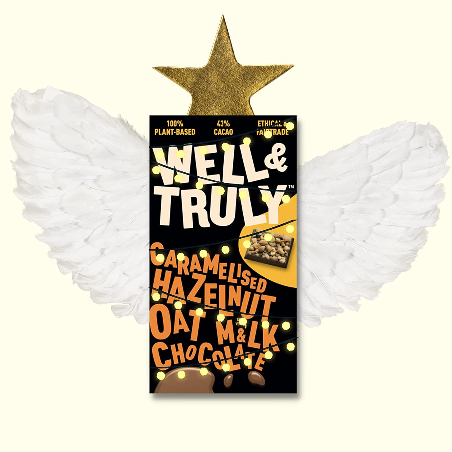 Well & Truly Caramalised Hazelnut Oat Milk Chocolate 90g (Pack of 9)