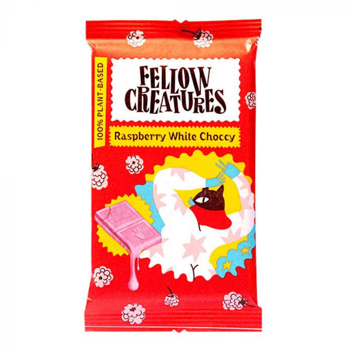 Fellowcreatures Raspberry White Choc 70g (Pack of 10)