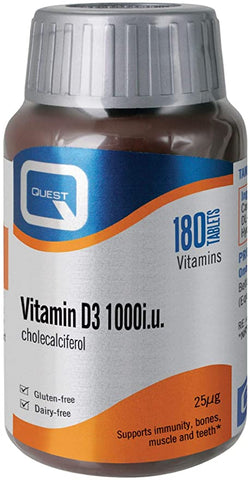 Quest Vitamin D3 1000iu 180 Tablets