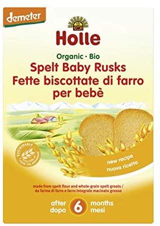 Holle Organic Snacks - Spelt Baby Rusks - Single Pack, 200g