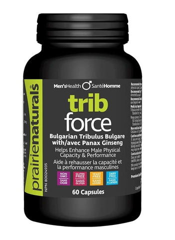 Prairie Trib Force Bulgarian Tribulus with Panax Ginseng 60 Capsules (Pack of 6)