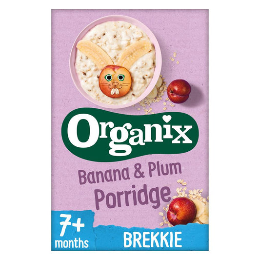 Organix Banana & Plum Porridge (7+) 200g (Pack of 4)