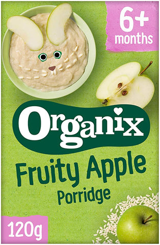 Organix Fruity Apple Porridge (4+) 120g (Pack of 5)