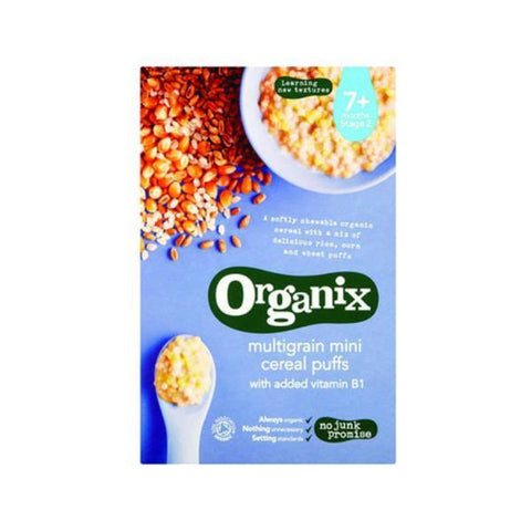 Organix Multi Grain Mini Puffs (7+) 90g (Pack of 4)