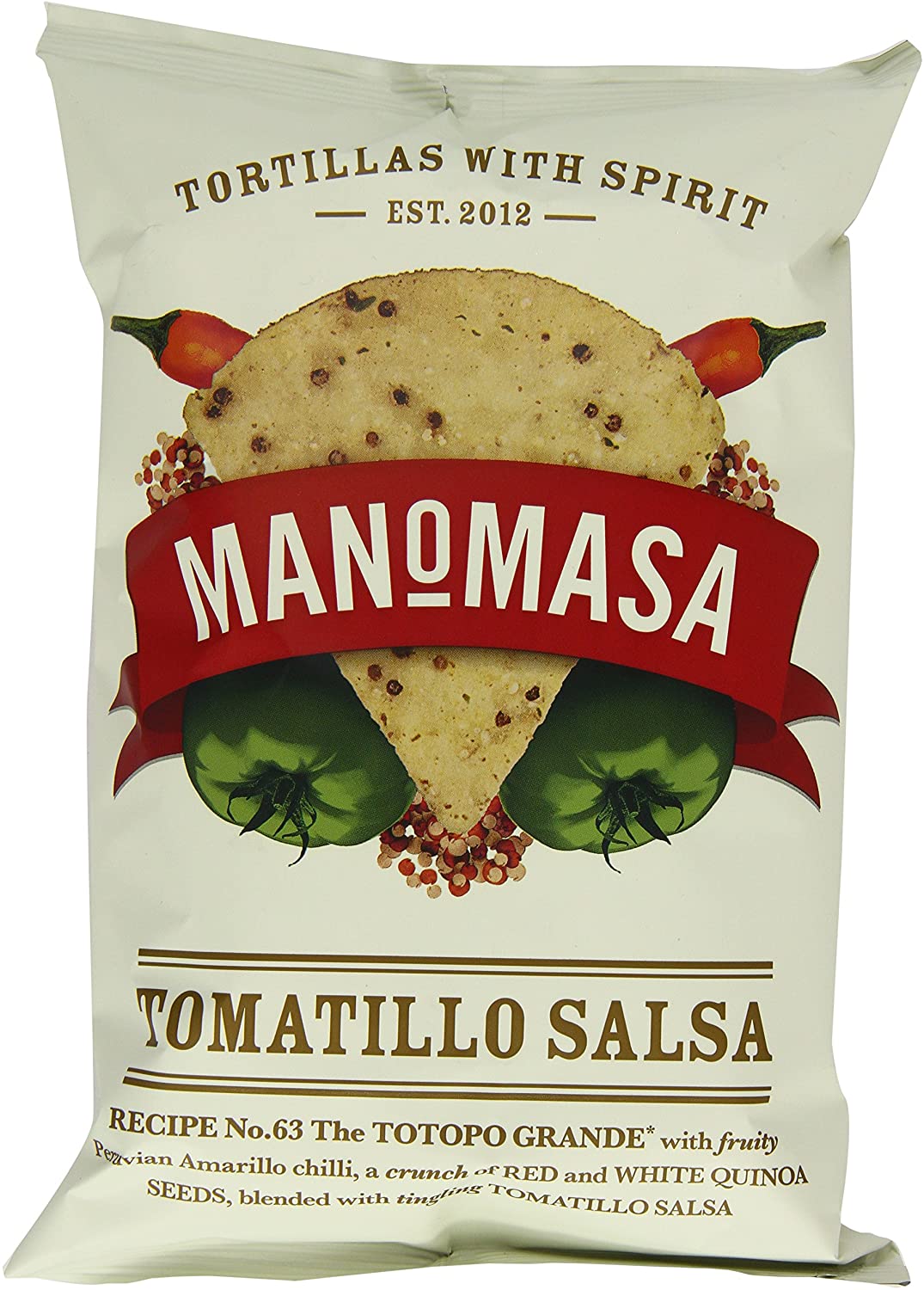 Manomasa Tomatillo Salsa Tortilla Chips 160g