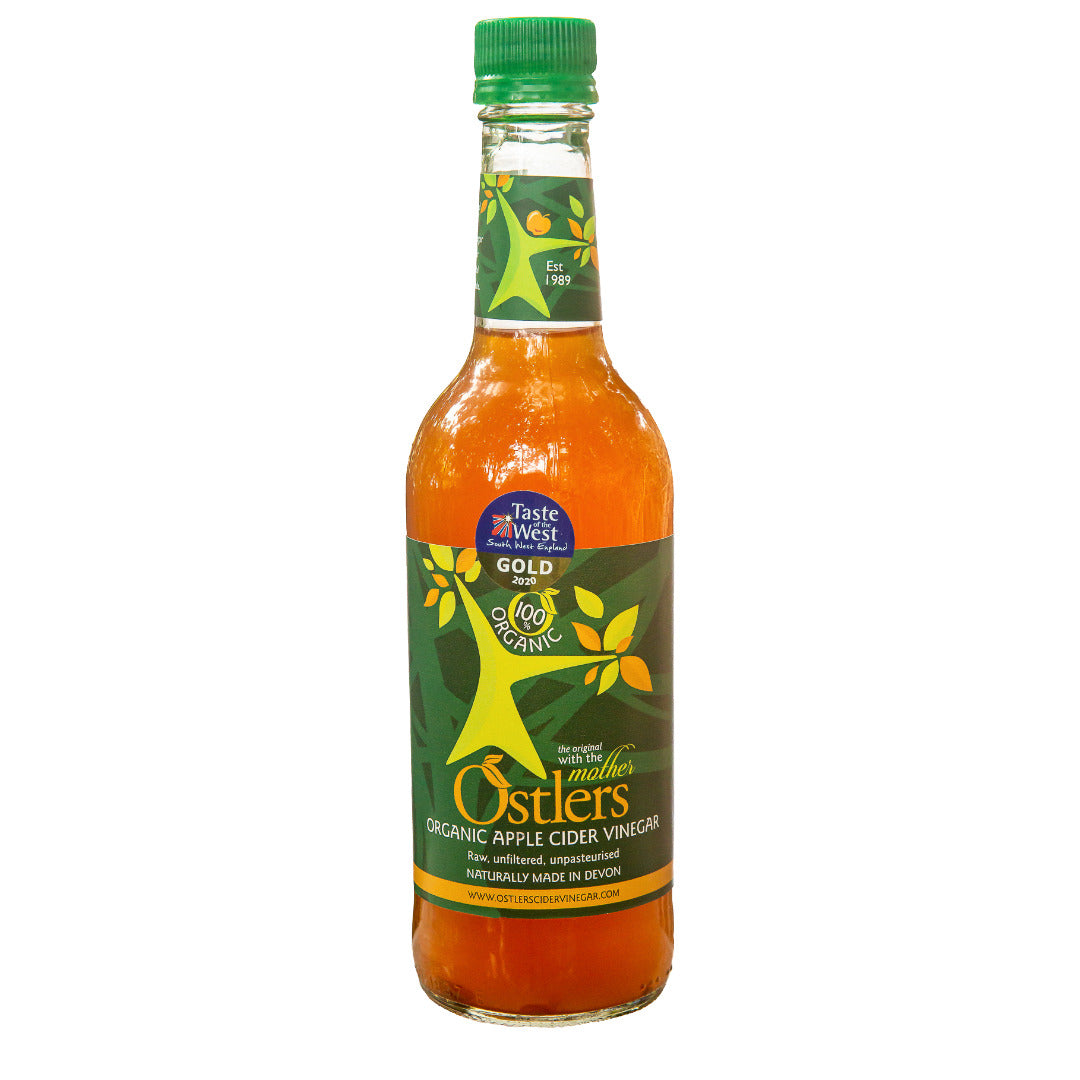 Ostlers Organic Apple Cider Vinegar Glass Bottle 750ml (Pack of 6)